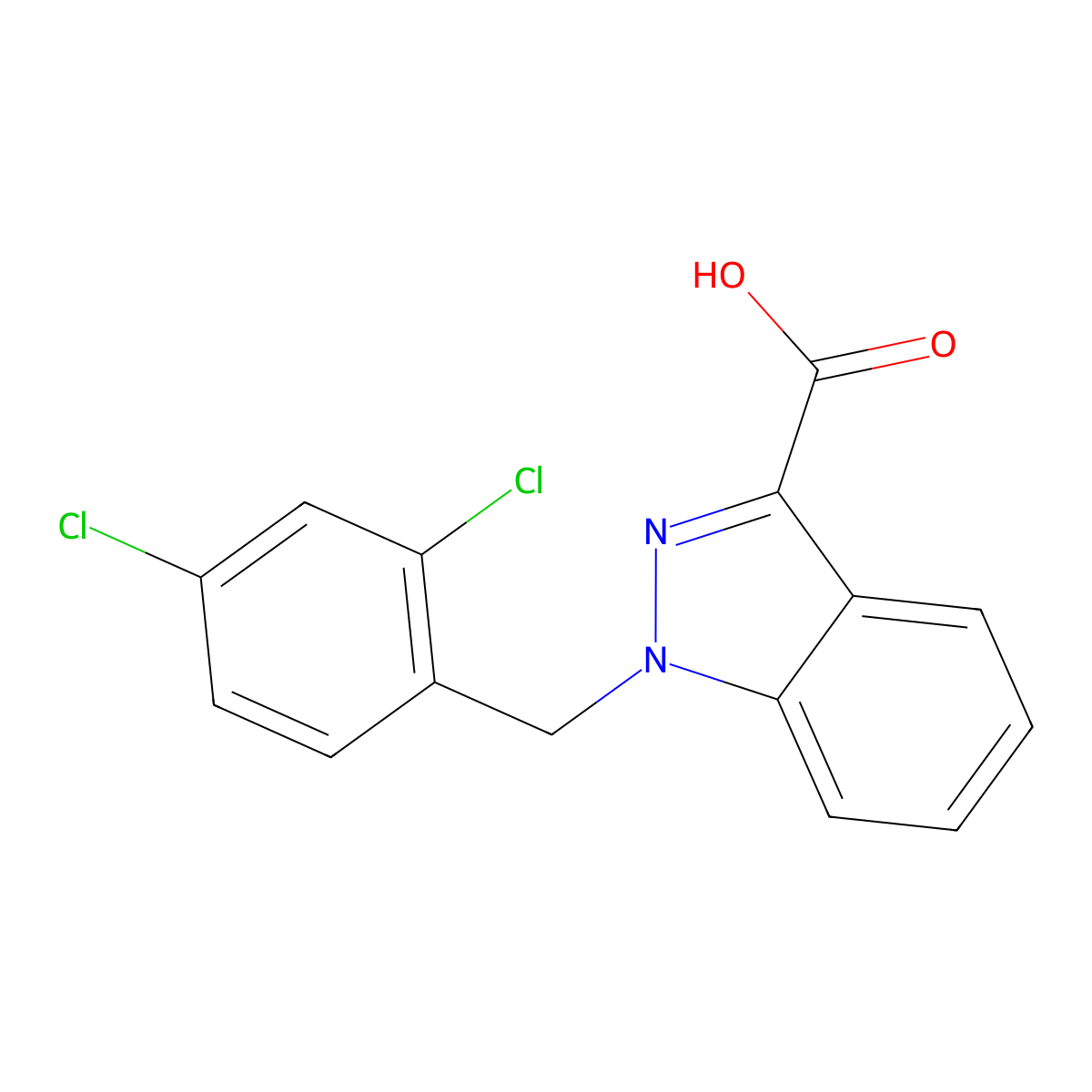 Lonidamine molecular structure, CAS 50264-69-2