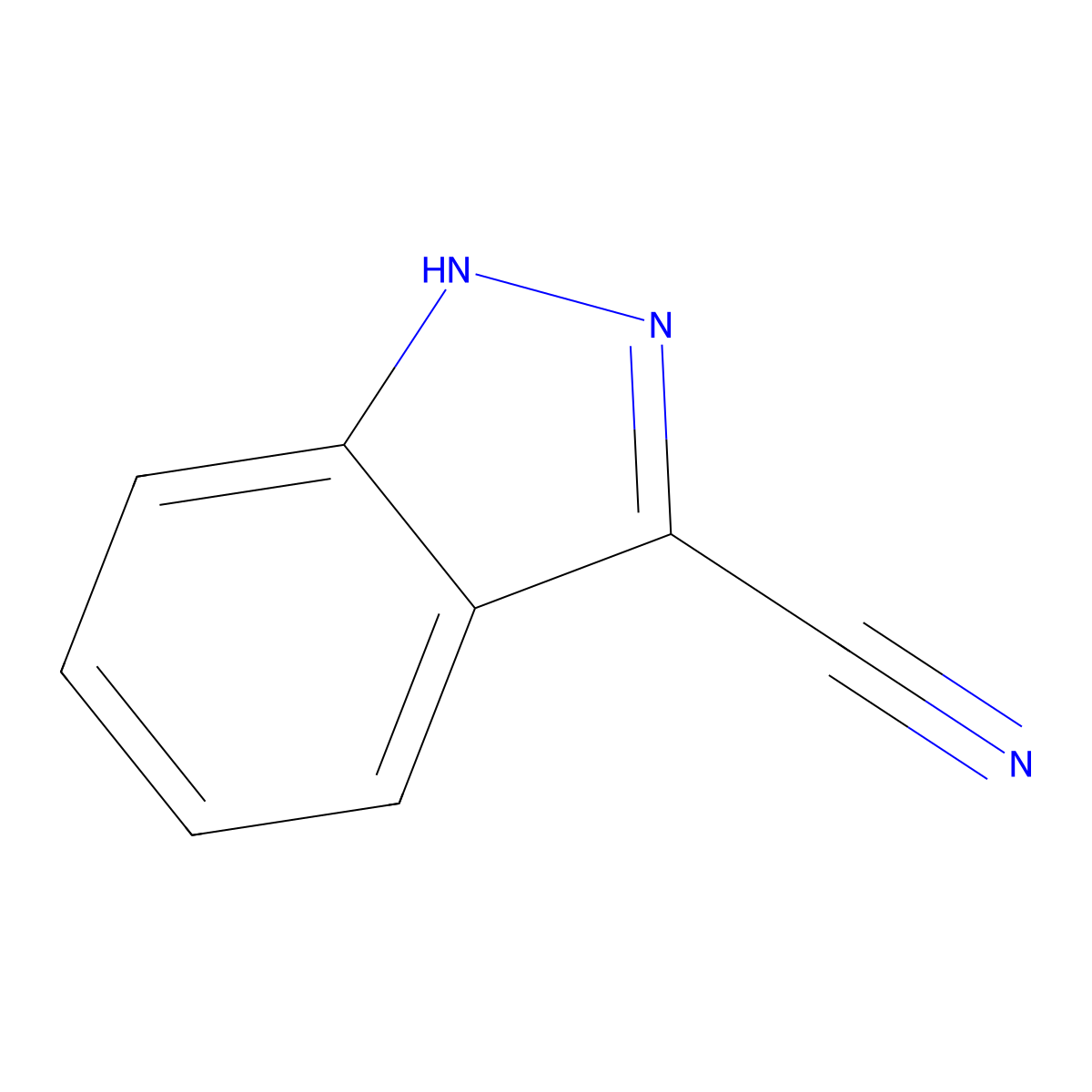 1H-Indazole-3-carbonitrile molecular structure, CAS 50264-88-5