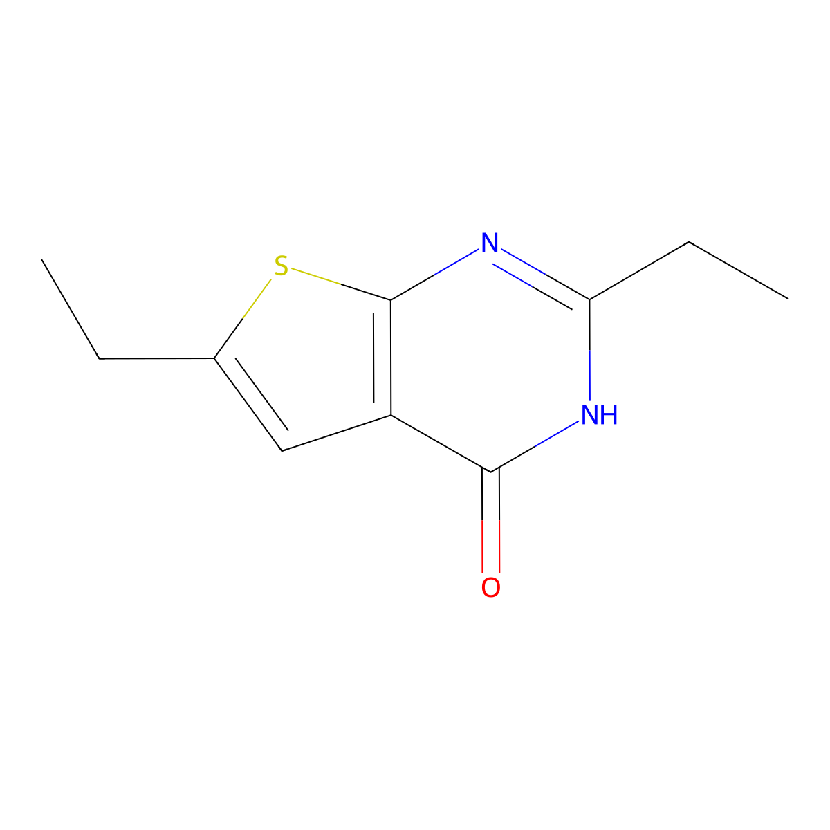 2,6-Diethylthieno[2,3-d]pyrimidin-4(1H)-one molecular structure, CAS 502649-02-7