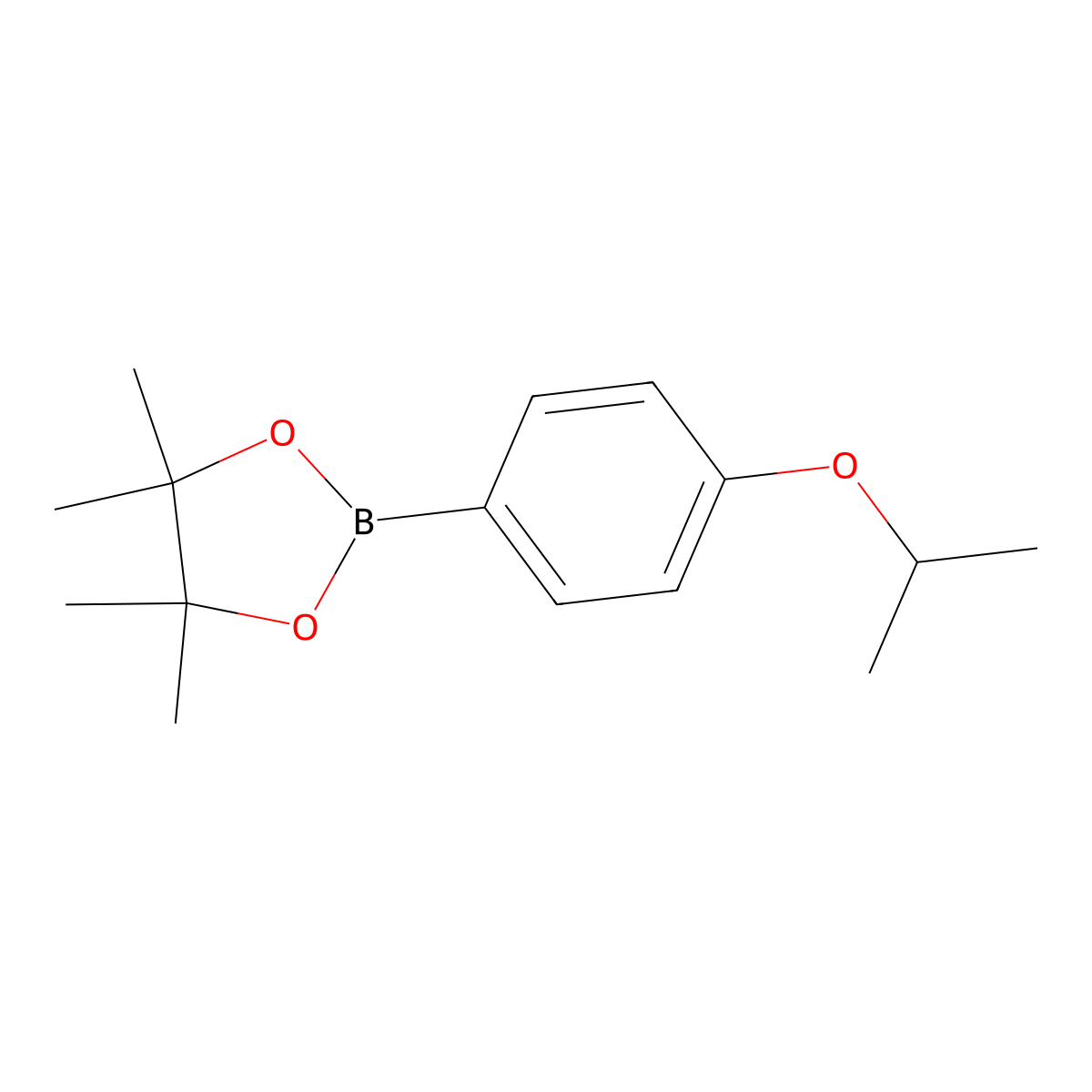 2-(4-Isopropoxyphenyl)-4,4,5,5-tetramethyl-1,3,2-dioxaborolane molecular structure, CAS 502649-34-5