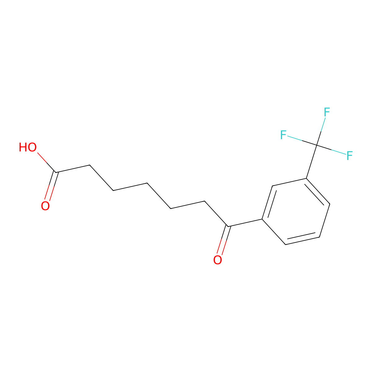7-Oxo-7-(3-trifluoromethylphenyl)heptanoic acid molecular structure, CAS 502651-28-7