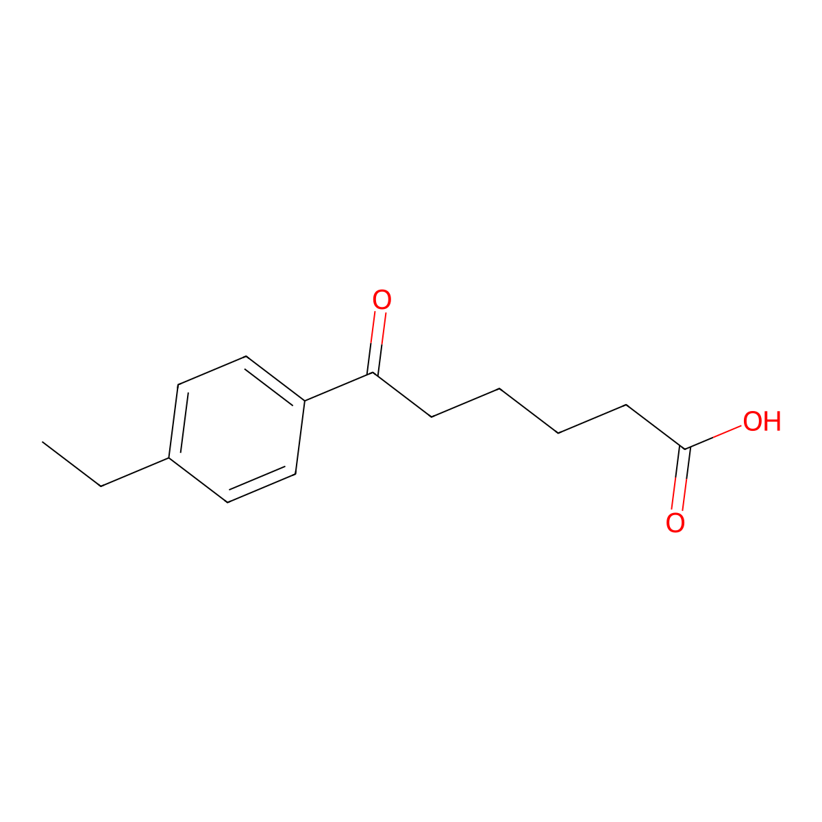 6-(4-Ethylphenyl)-6-oxohexanoic acid molecular structure, CAS 502651-40-3