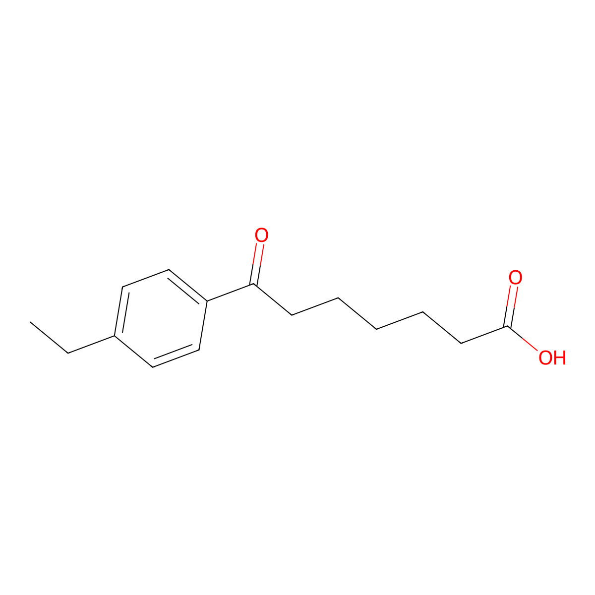 7-(4-Ethylphenyl)-7-oxoheptanoic acid molecular structure, CAS 502651-42-5