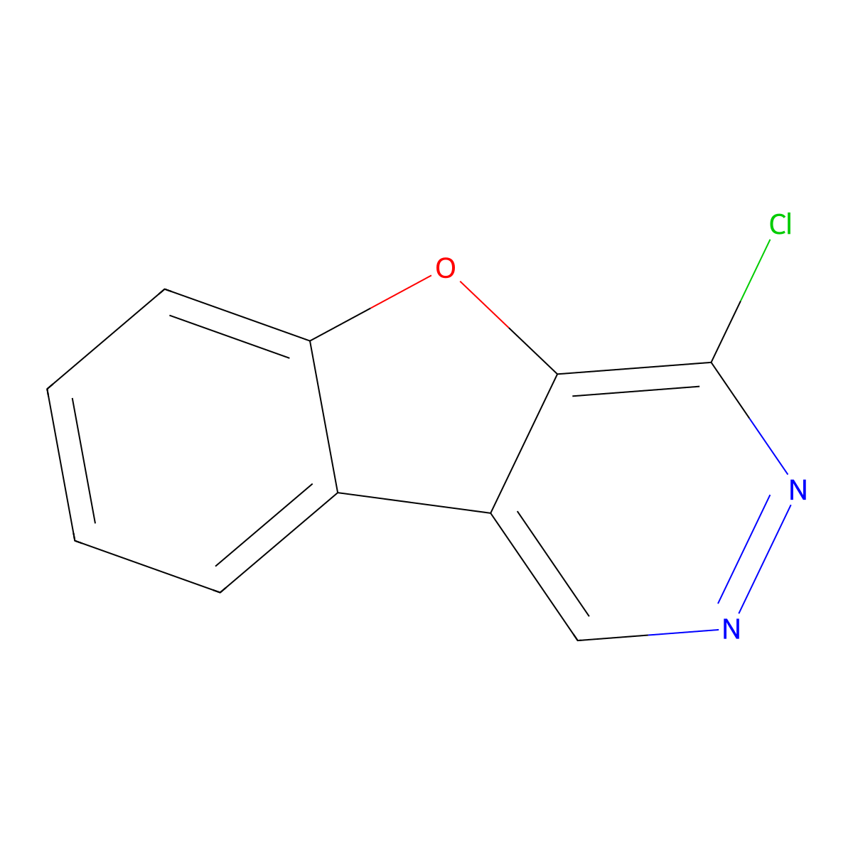 4-chloro-Benzofuro[2,3-d]pyridazine molecular structure, CAS 50266-89-2