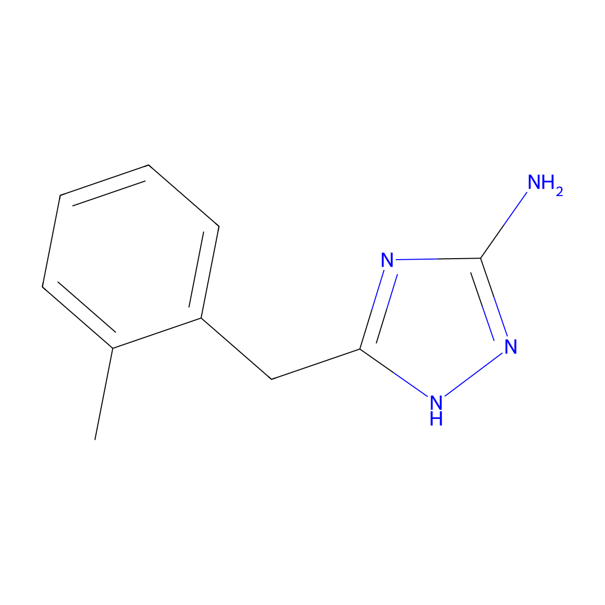 5-(2-Methylbenzyl)-4H-1,2,4-triazol-3-amine molecular structure, CAS 502685-45-2