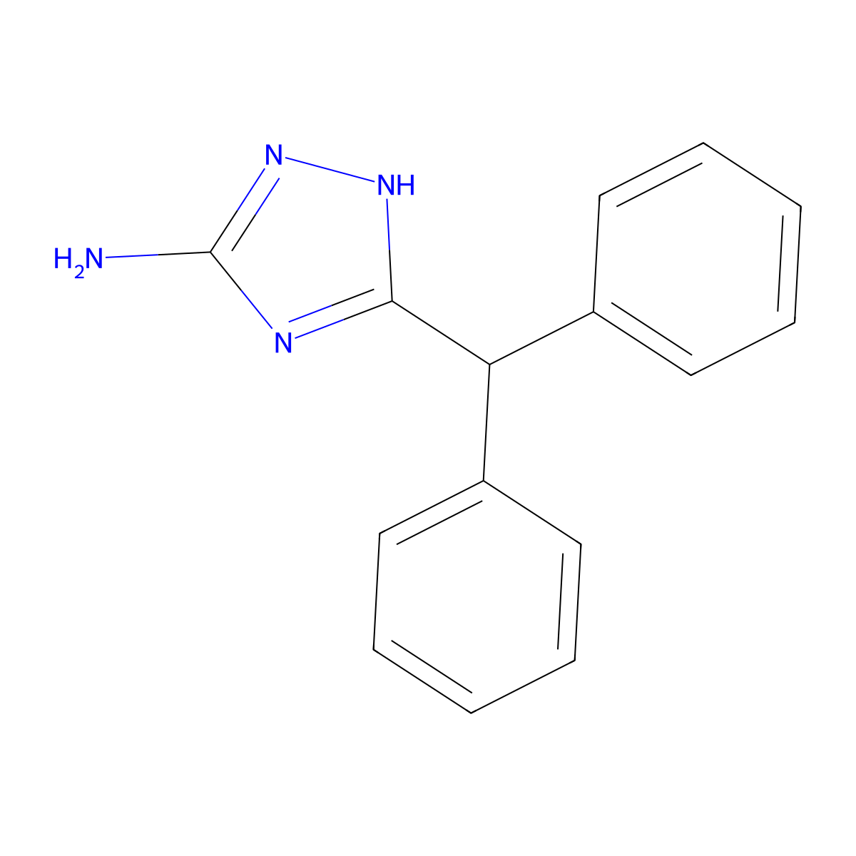 5-Benzhydryl-4H-1,2,4-triazol-3-amine molecular structure, CAS 502685-63-4