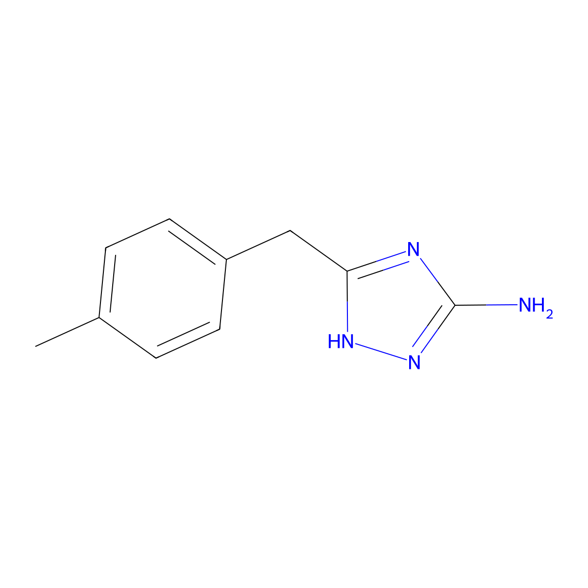 5-(4-Methylbenzyl)-4H-1,2,4-triazol-3-amine molecular structure, CAS 502685-85-0
