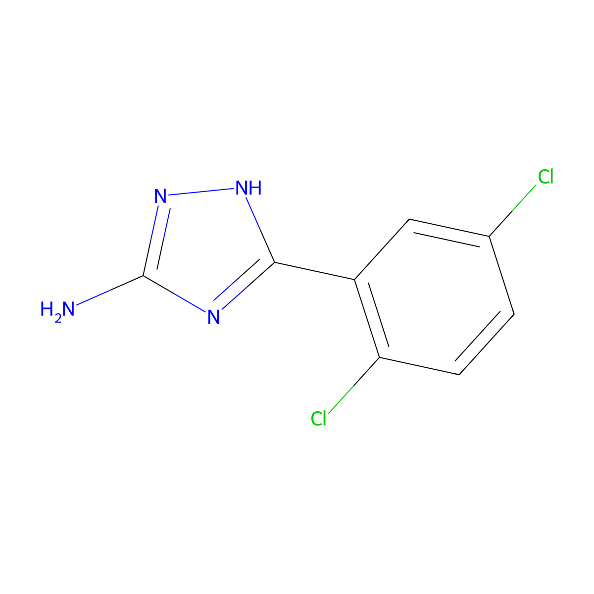 5-(2,5-Dichlorophenyl)-4H-1,2,4-triazol-3-amine molecular structure, CAS 502685-93-0