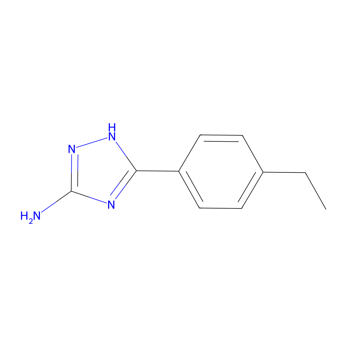 5-(4-Ethylphenyl)-4H-1,2,4-triazol-3-amine molecular structure, CAS 502686-04-6