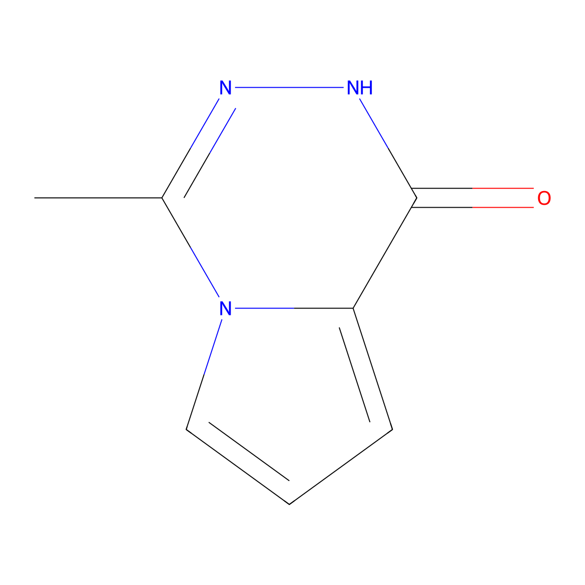 4-methylpyrrolo[1,2-d][1,2,4]triazin-1(2H)-one molecular structure, CAS 50269-87-9
