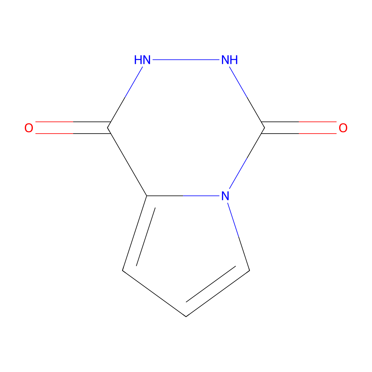 4-hydroxy-1H,2H-pyrrolo[1,2-d][1,2,4]triazin-1-one molecular structure, CAS 50269-88-0