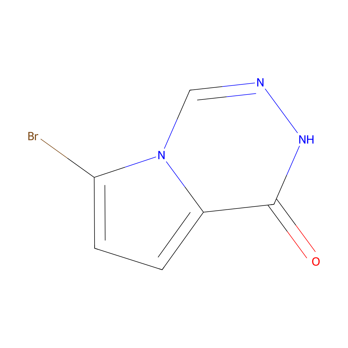 6-Bromopyrrolo[1,2-d][1,2,4]triazin-1(2H)-one molecular structure, CAS 50269-93-7
