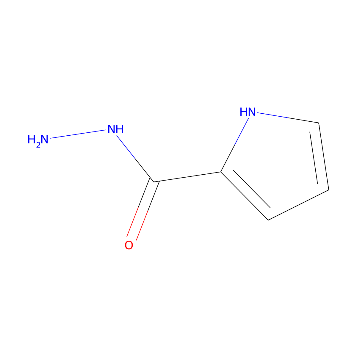 1H-pyrrole-2-carbohydrazide molecular structure, CAS 50269-95-9