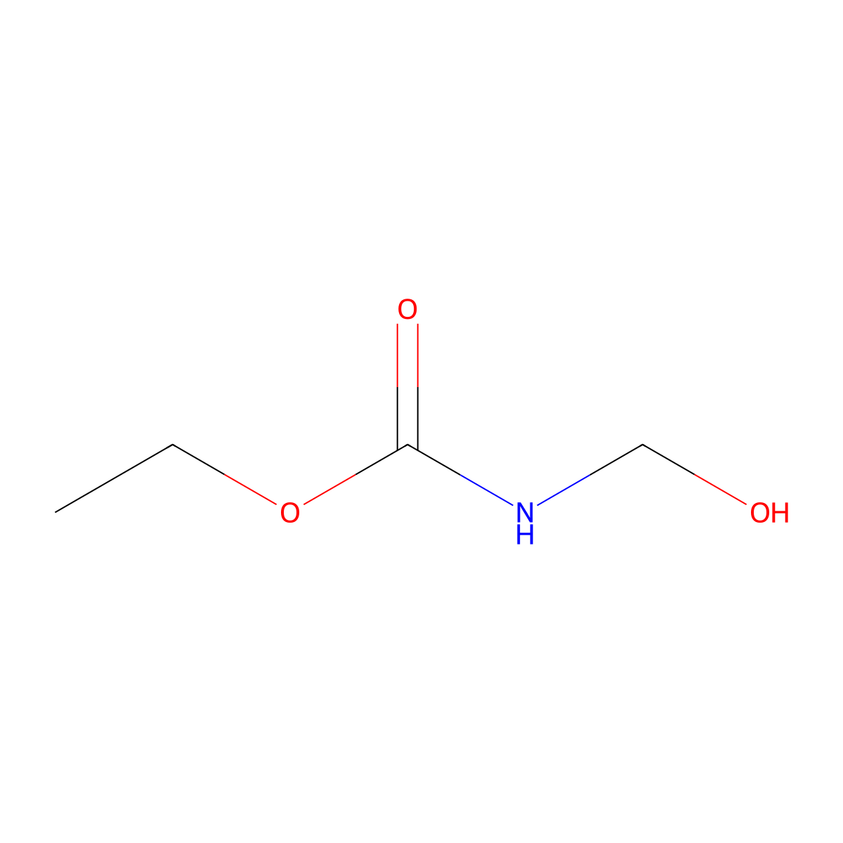 Carbamic acid, (hydroxymethyl)-, ethyl ester molecular structure, CAS 5027-16-7