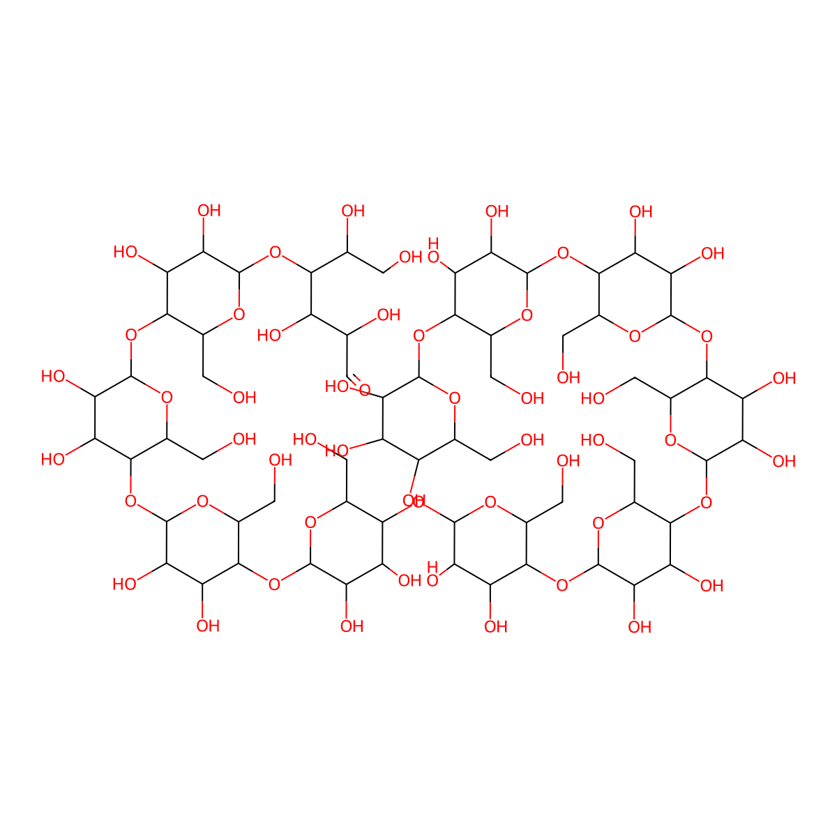 Maltoundecose molecular structure, CAS 50270-86-5