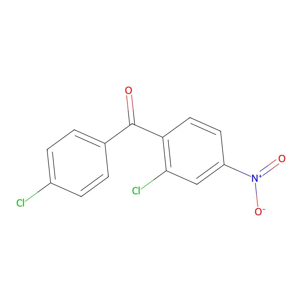 4-Chlorophenyl 2-chloro-4-nitrophenyl ketone molecular structure, CAS 50274-64-1