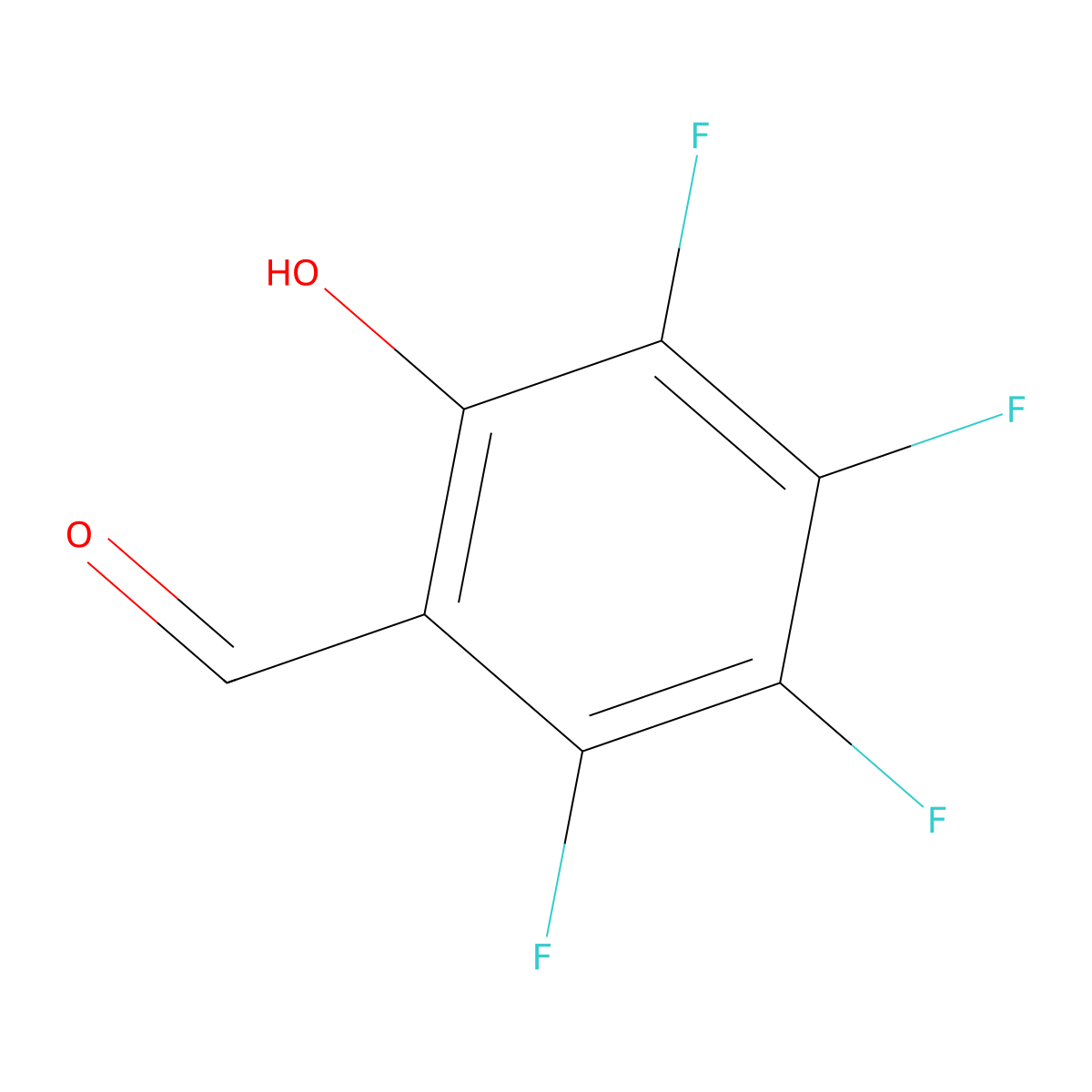 2,3,4,5-Tetrafluoro-6-hydroxybenzaldehyde molecular structure, CAS 502762-93-8