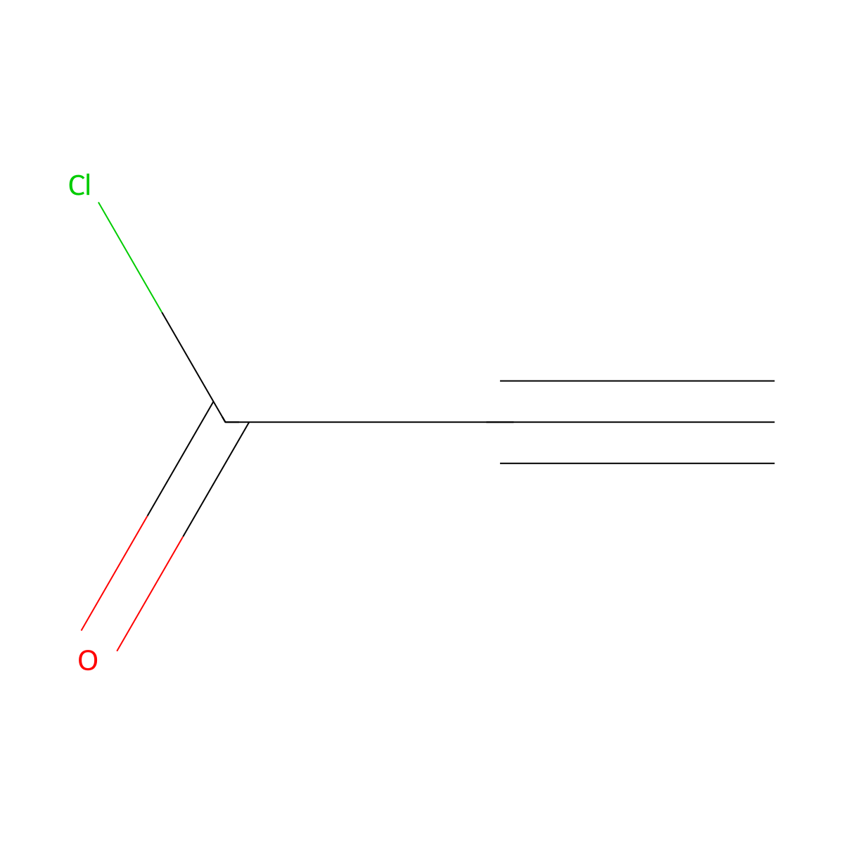 2-Propynoyl chloride molecular structure, CAS 50277-65-1