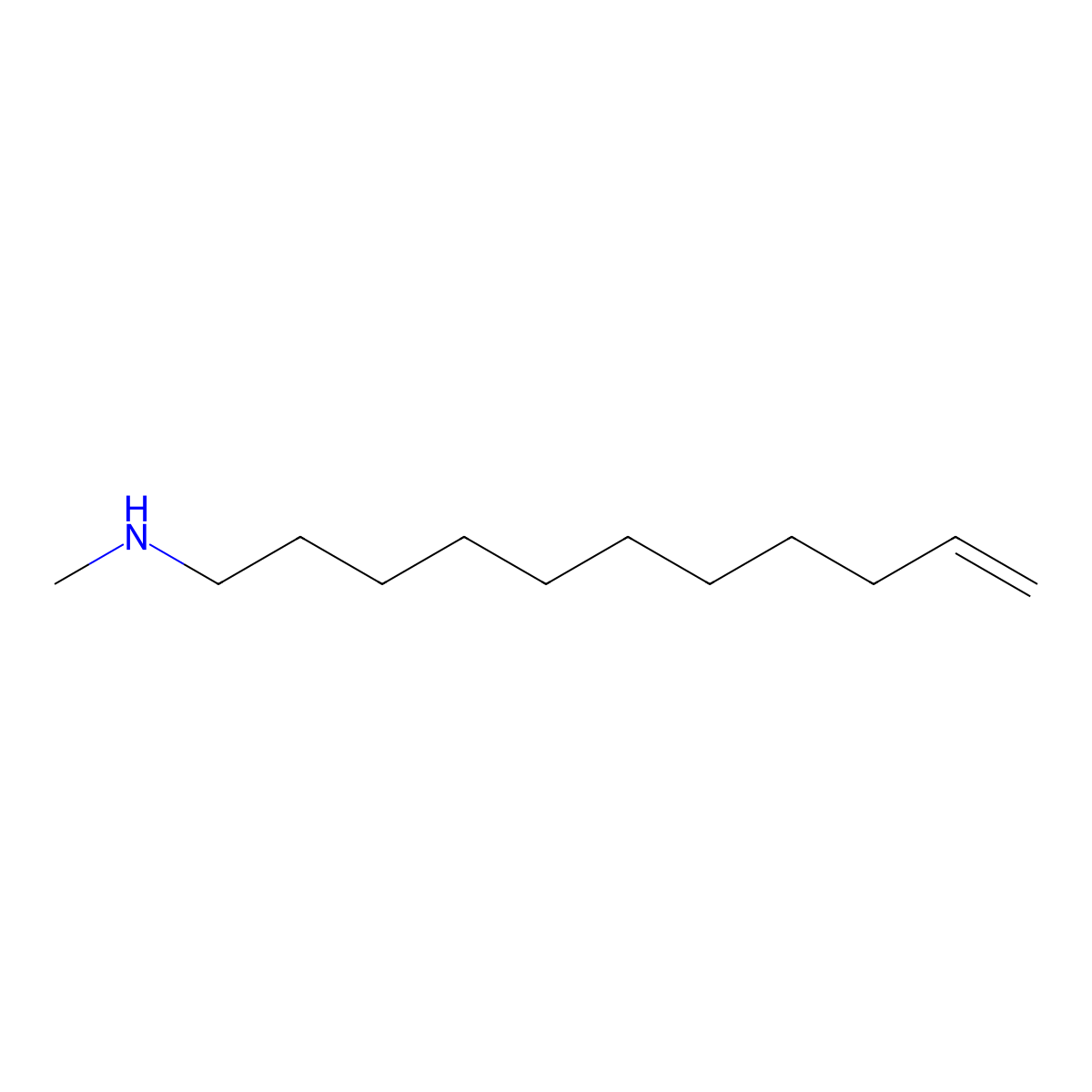 N-Methylundec-10-en-1-amine molecular structure, CAS 50279-01-1