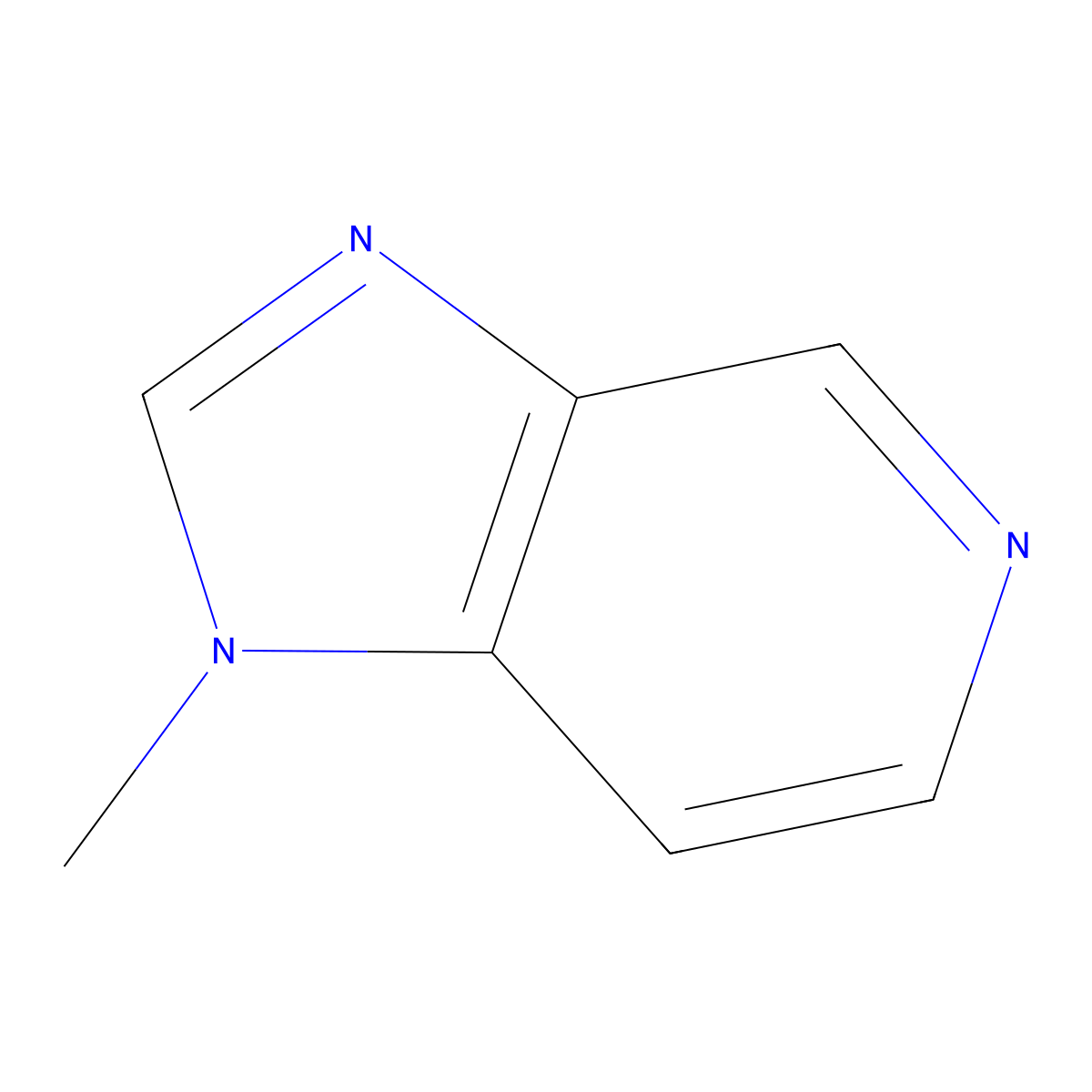 1-methyl-1H-imidazo(4,5-c)pyridine molecular structure, CAS 5028-32-0