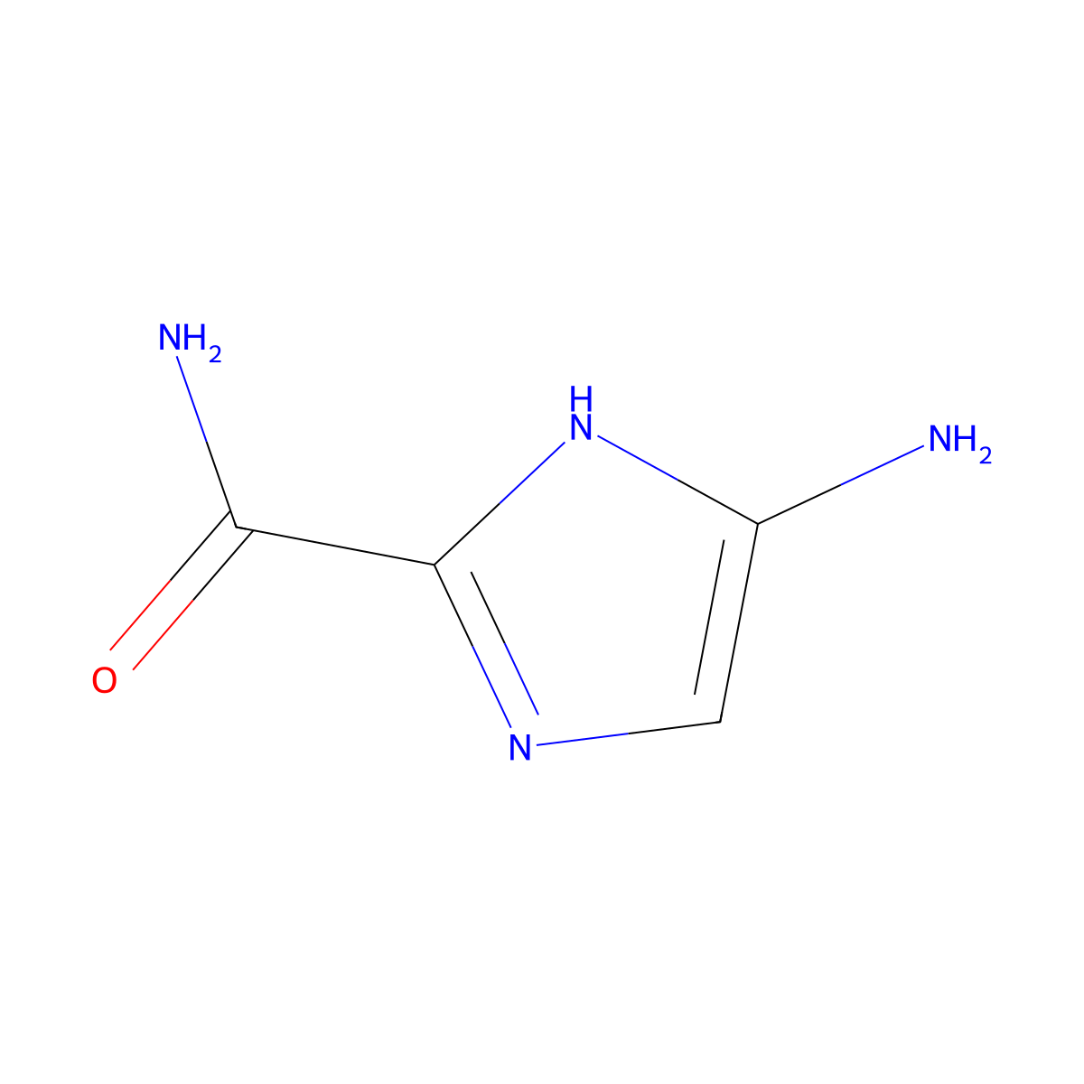 4-amino-1H-imidazole-2-carboxamide molecular structure, CAS 50283-75-5
