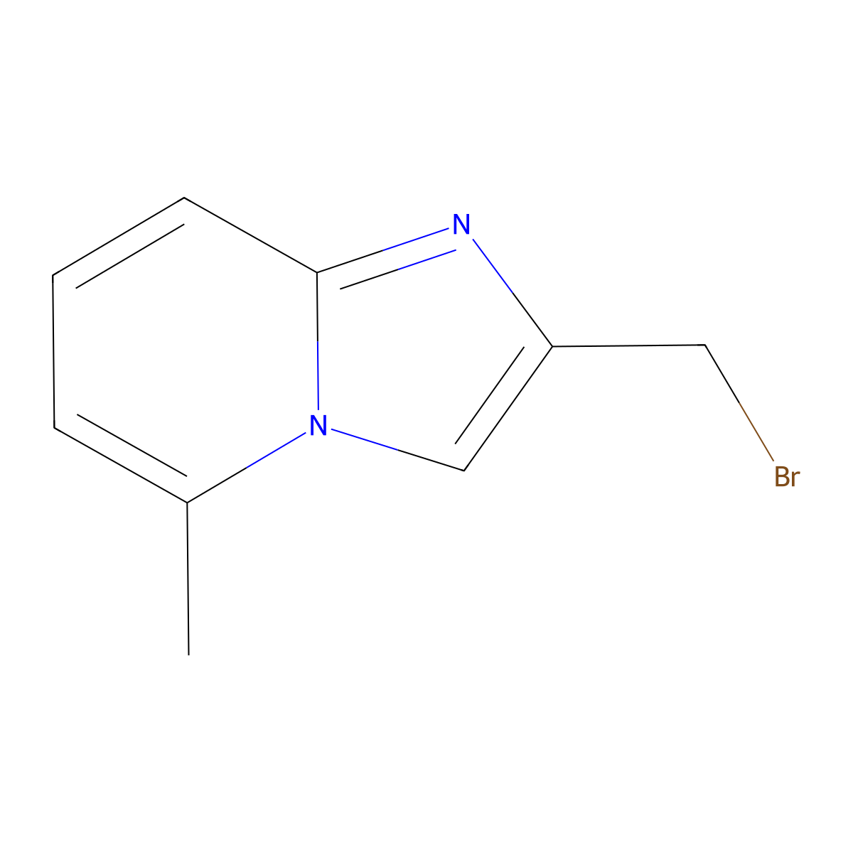 2-(Bromomethyl)-5-methylimidazo[1,2-a]pyridine molecular structure, CAS 502841-56-7