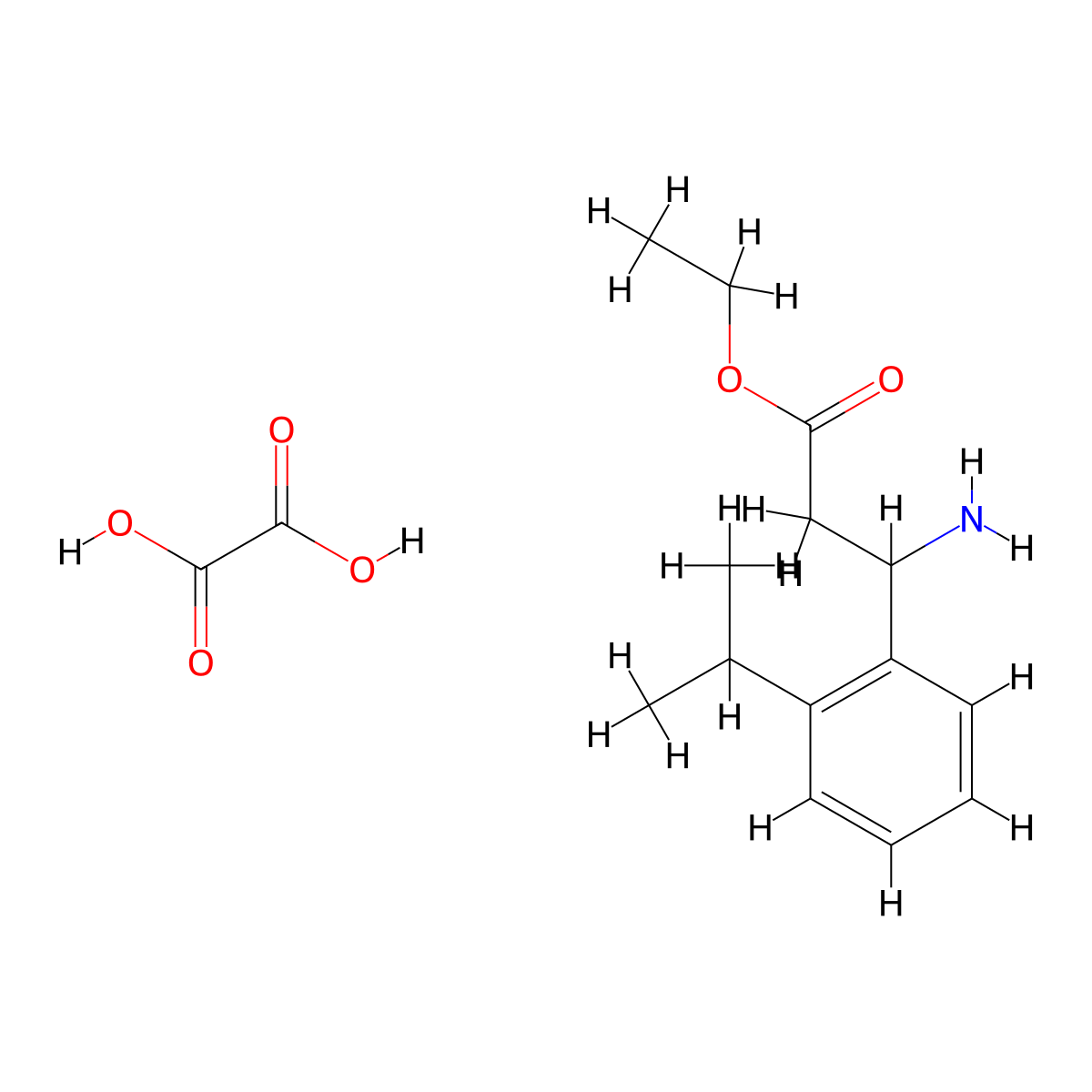 Ethyl 3-amino-3-(2-isopropylphenyl)propanoate oxalate molecular structure, CAS 502842-30-0