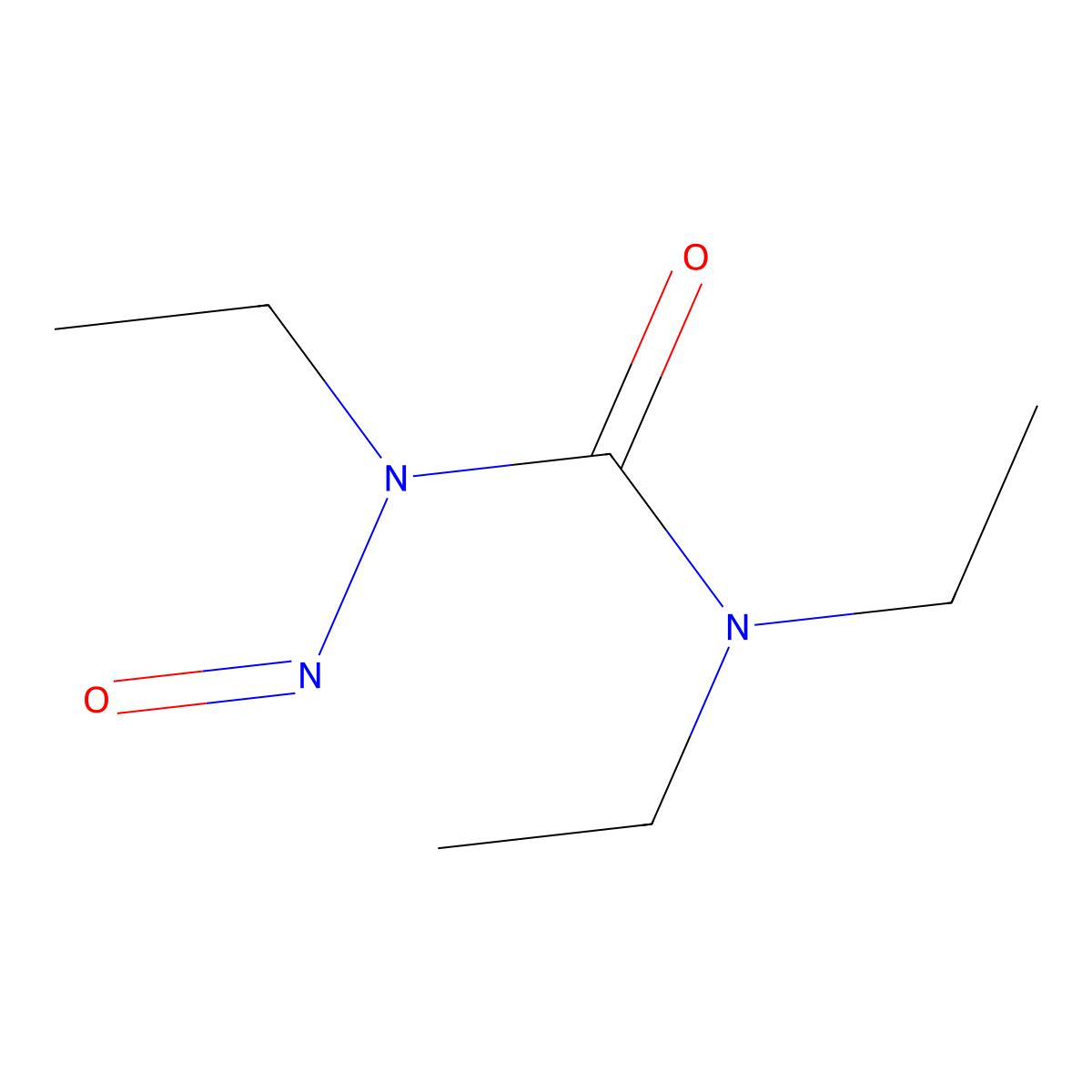 Triethylnitrosourea molecular structure, CAS 50285-70-6
