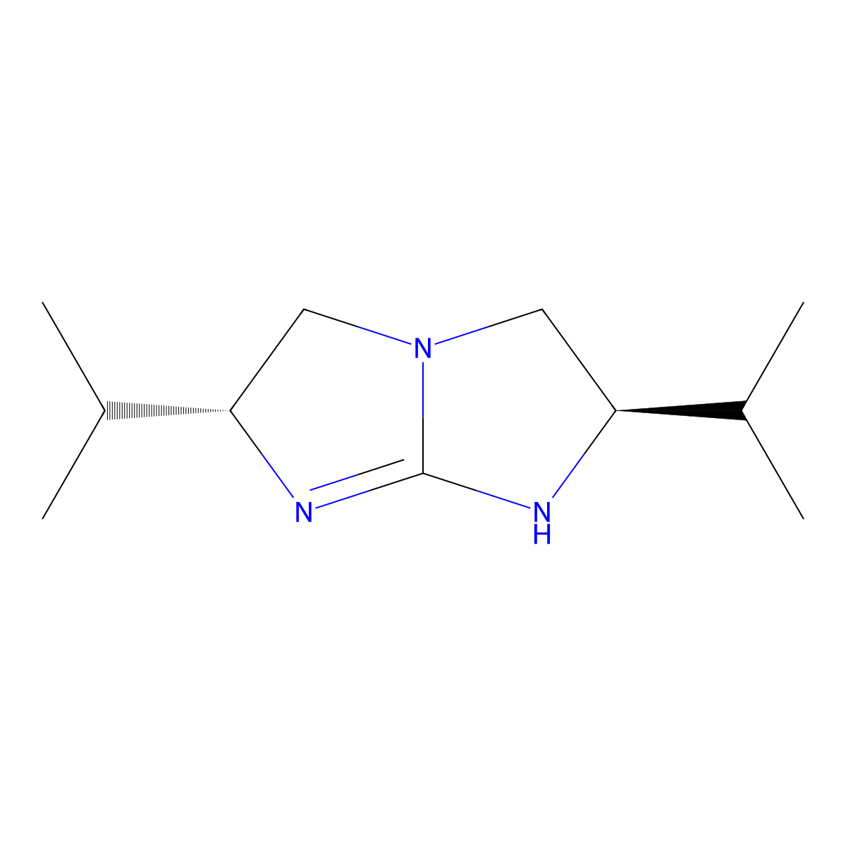 (2R,6R)-2,6-Diisopropyl-2,3,5,6-tetrahydro-1H-imidazo[1,2-a]imidazole molecular structure, CAS 502851-27-6