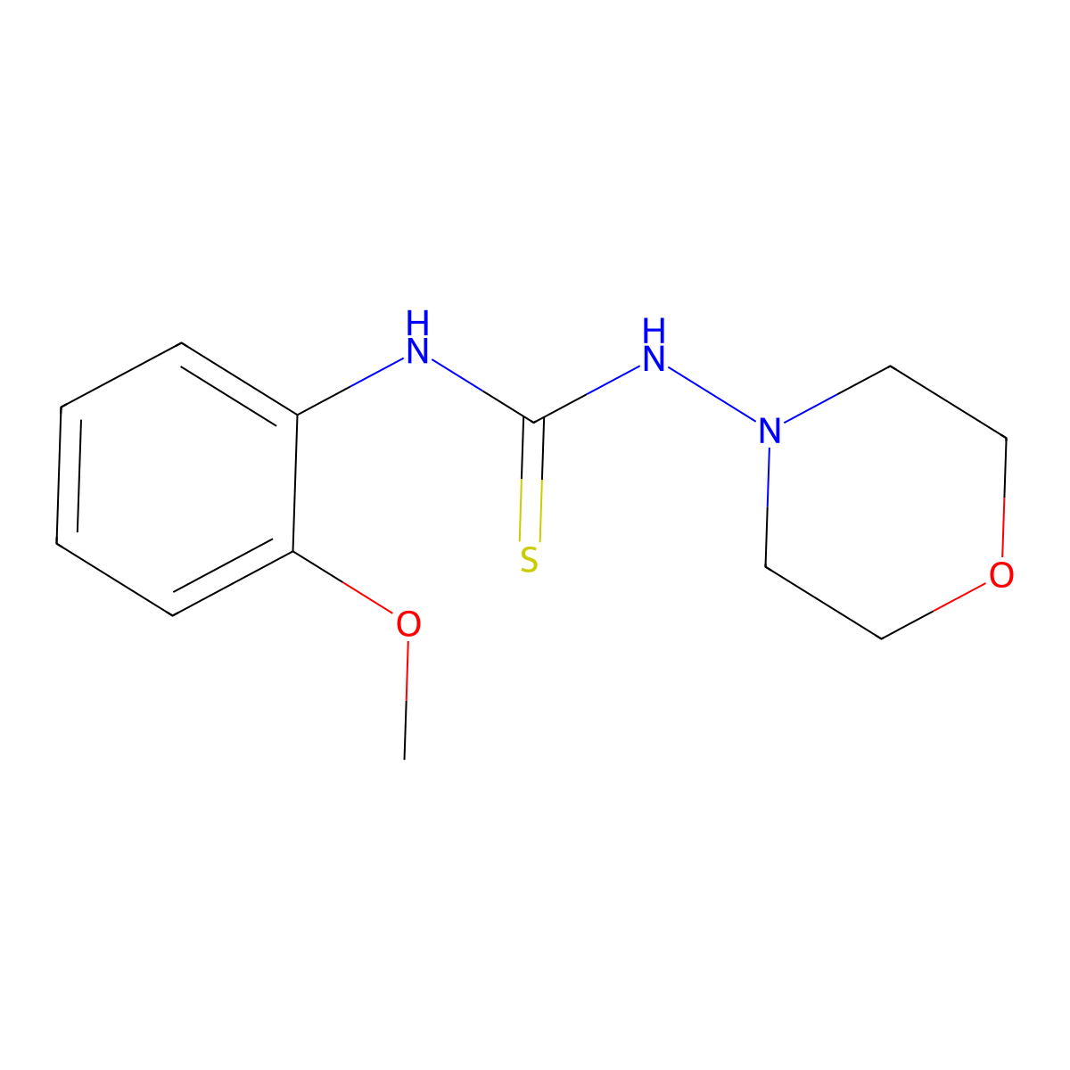 1-(2-Methoxyphenyl)-3-morpholin-4-ylthiourea molecular structure, CAS 502861-39-4