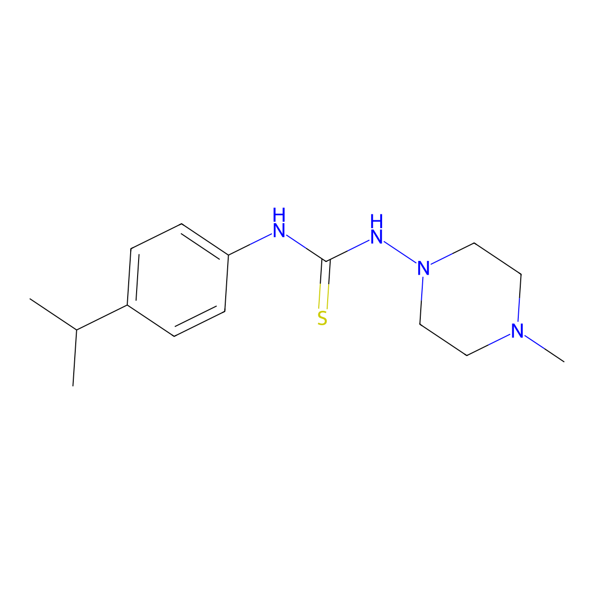 1-(4-Methylpiperazin-1-yl)-3-[4-(propan-2-yl)phenyl]thiourea molecular structure, CAS 502879-29-0