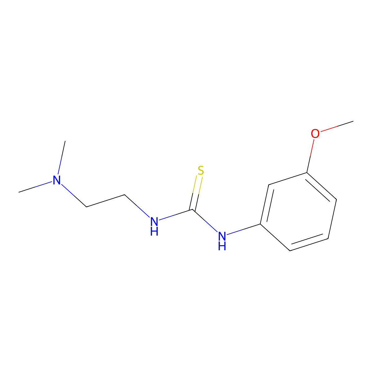1-(2-(Dimethylamino)ethyl)-3-(3-methoxyphenyl)thiourea molecular structure, CAS 502888-30-4
