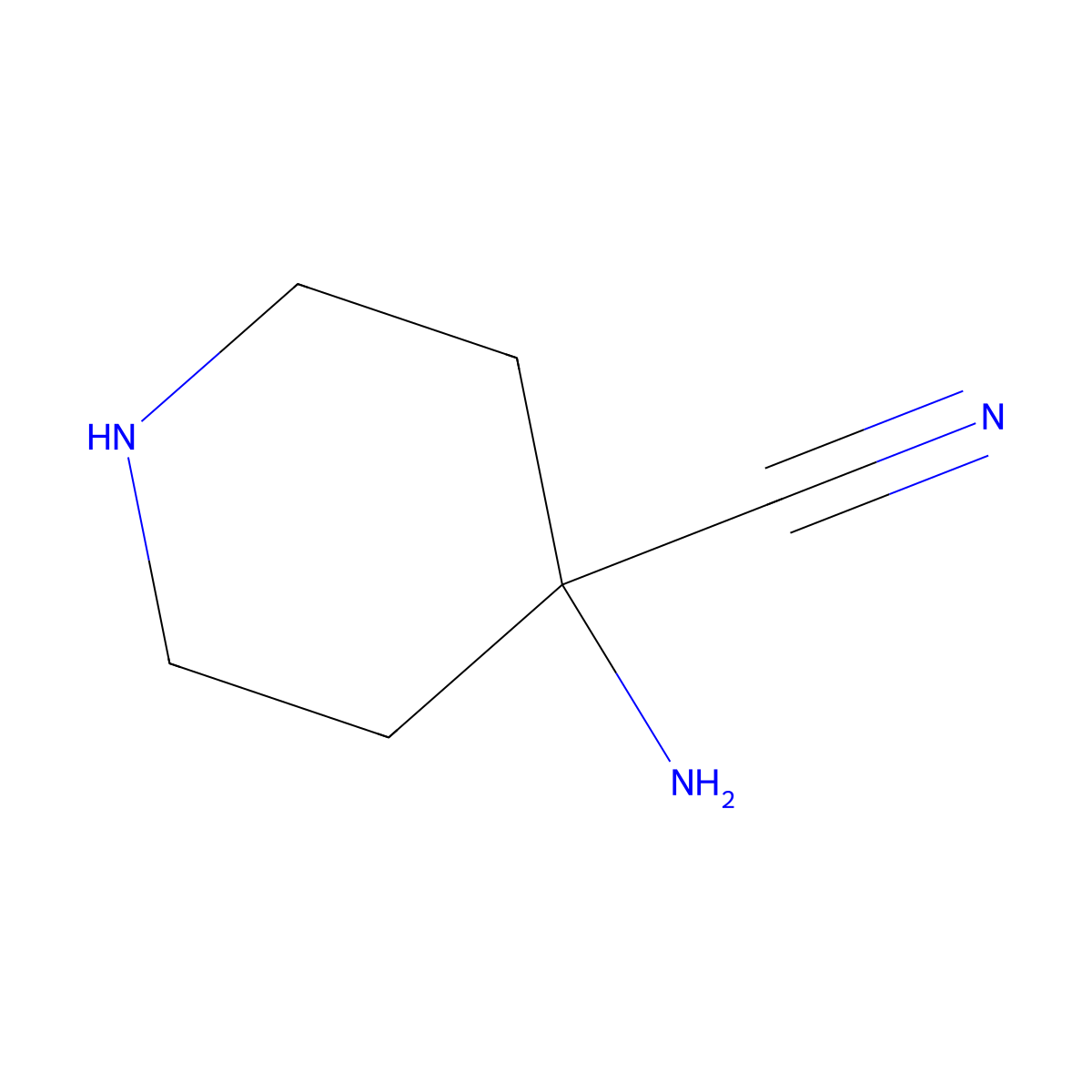 4-Amino-4-piperidinecarbonitrile molecular structure, CAS 50289-05-9