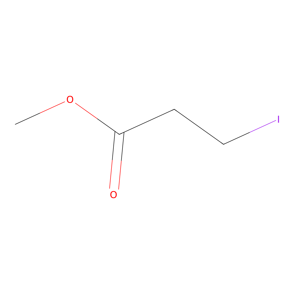 Propionic acid, 3-iodo-, methyl ester molecular structure, CAS 5029-66-3