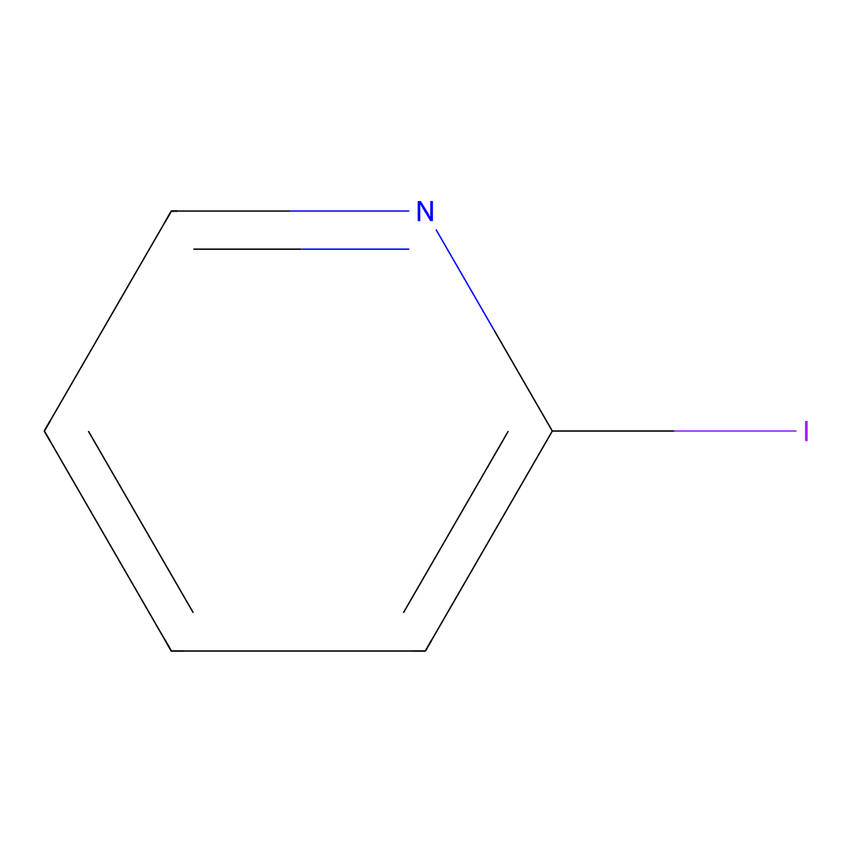 2-Iodopyridine molecular structure, CAS 5029-67-4