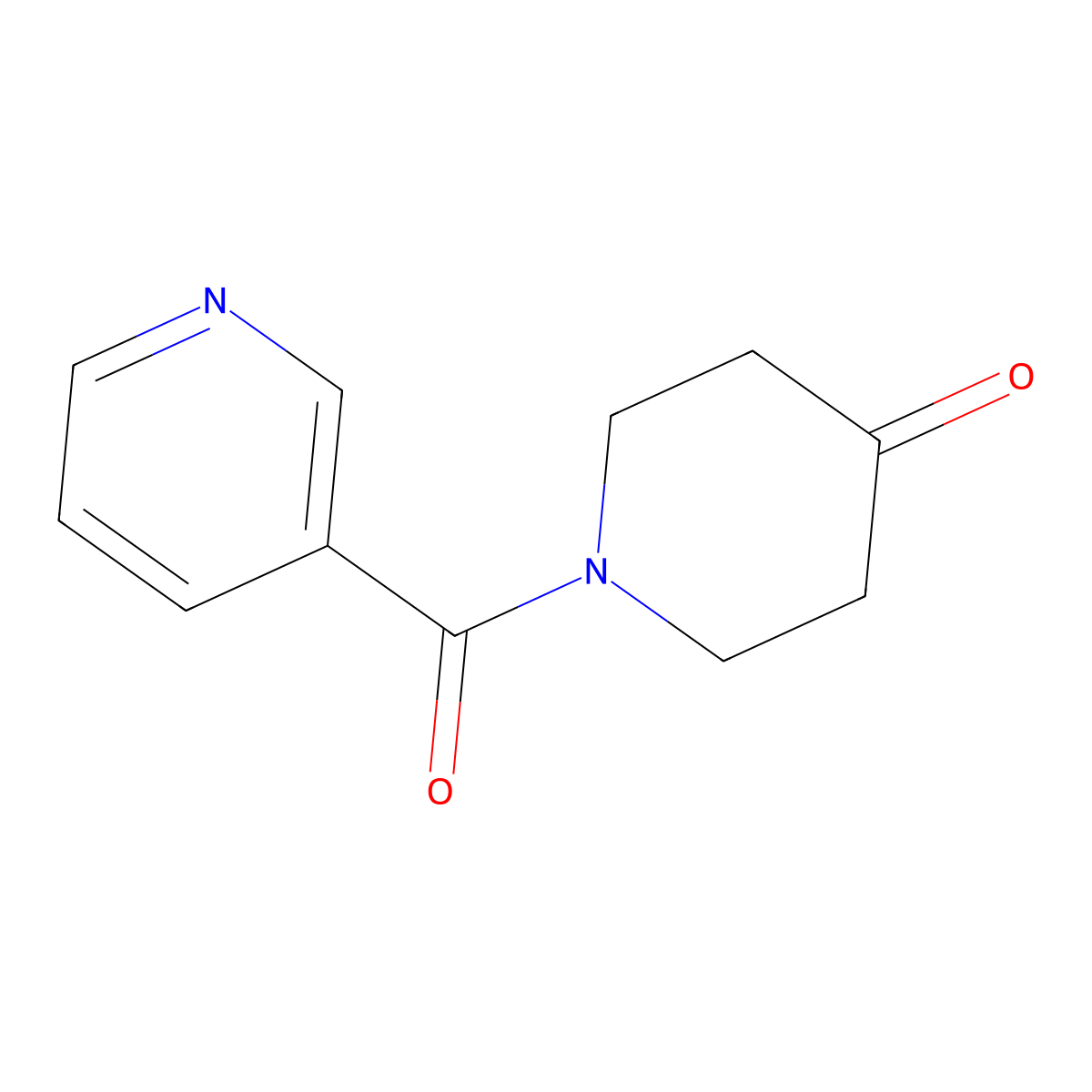 1-(3-Pyridinylcarbonyl)-4-piperidinone molecular structure, CAS 502925-00-0