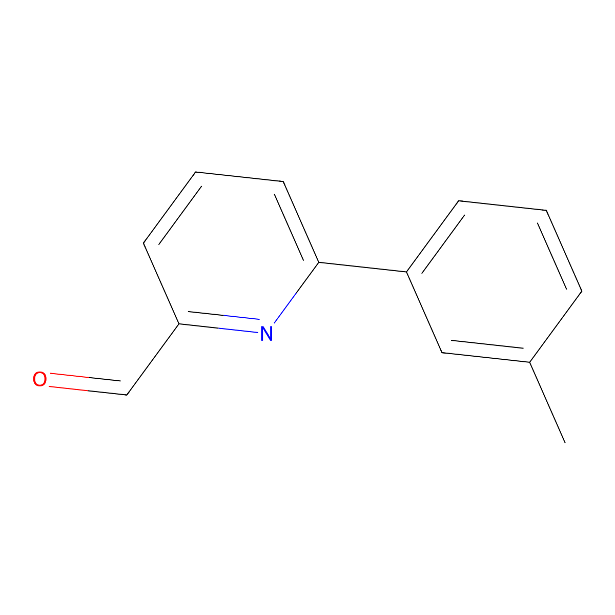 6-(3-Methylphenyl)pyridine-2-carbaldehyde molecular structure, CAS 502925-45-3