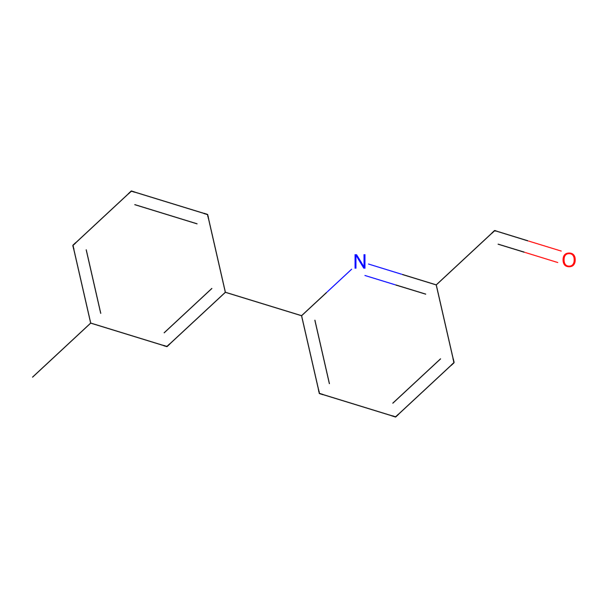 6-(3-Methylphenyl)pyridine-2-carbaldehyde molecular structure, CAS 502925-45-3