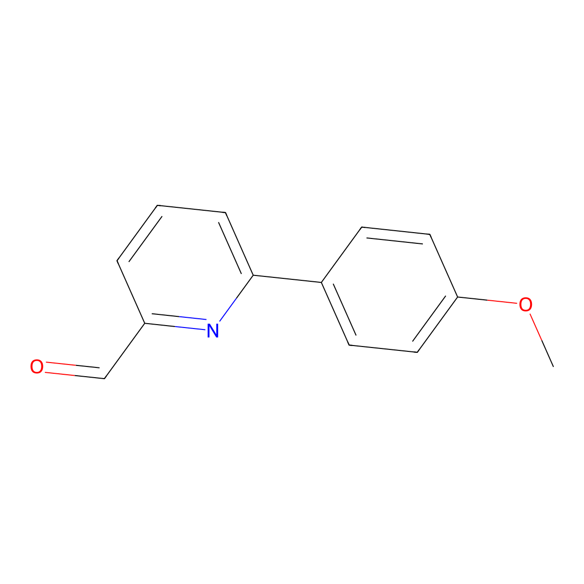 6-(4-Methoxyphenyl)-2-pyridinecarboxaldehyde molecular structure, CAS 502925-47-5