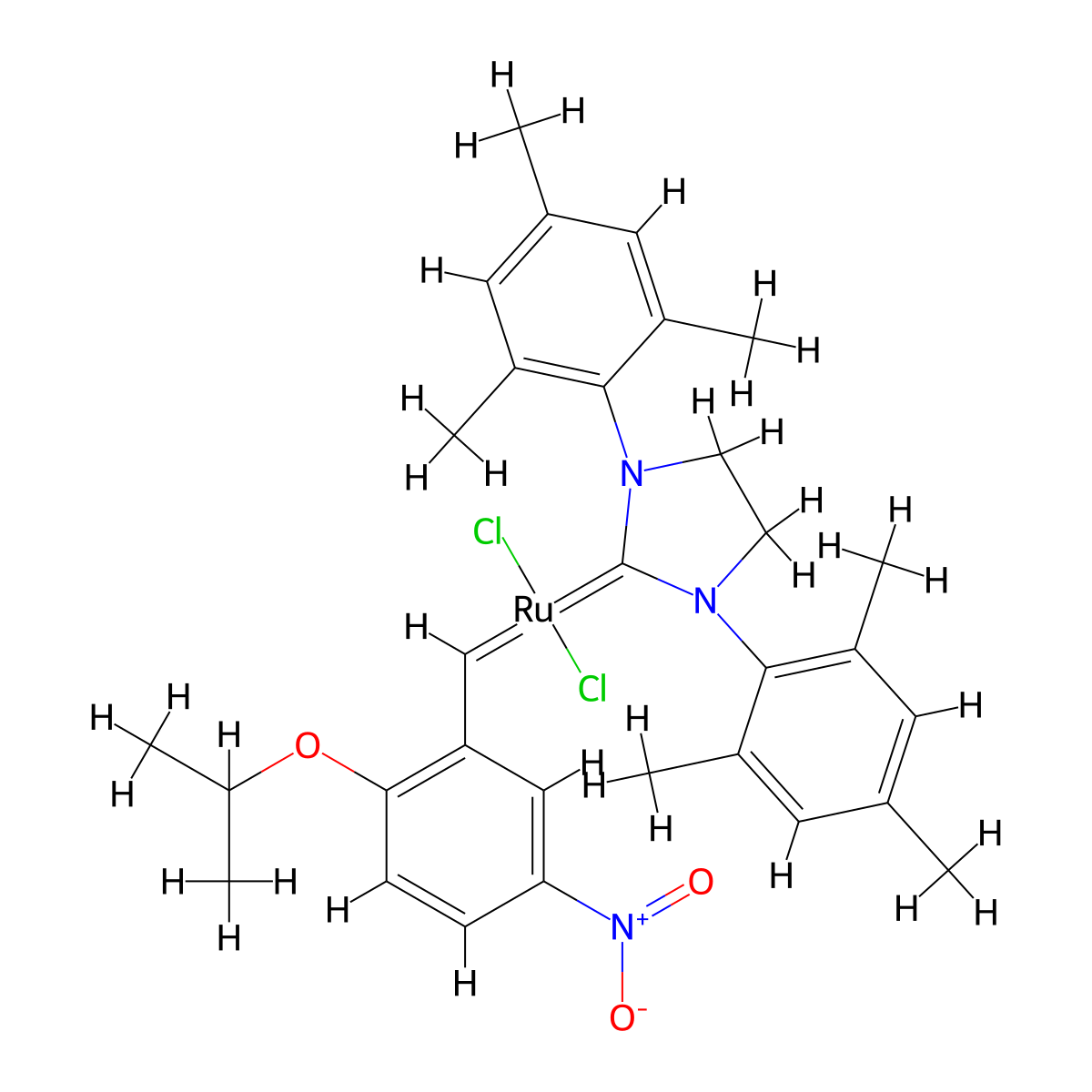 nitro-Grela molecular structure, CAS 502964-52-5