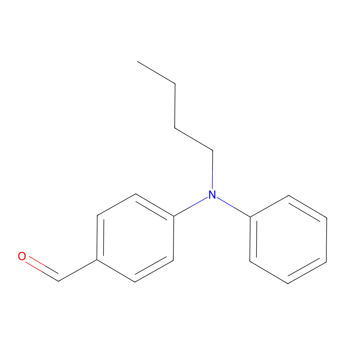 4-(Butyl(phenyl)amino)benzaldehyde molecular structure, CAS 502990-49-0