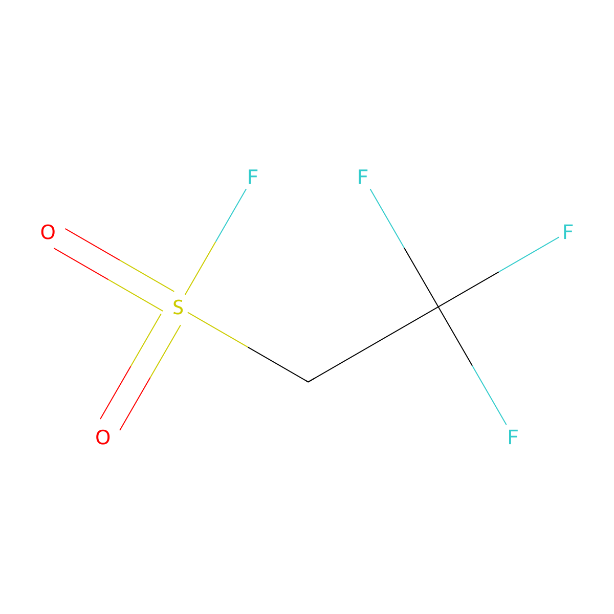 2,2,2-Trifluoroethanesulfonyl fluoride molecular structure, CAS 503-39-9