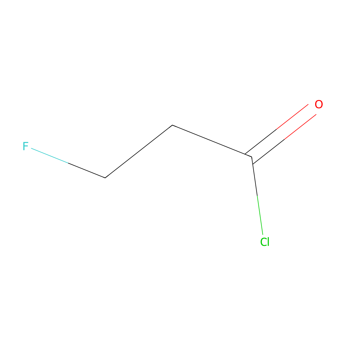 3-Fluoropropanoyl chloride molecular structure, CAS 503-62-8