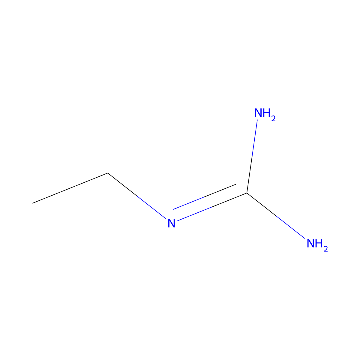 N-Ethylguanidine molecular structure, CAS 503-69-5