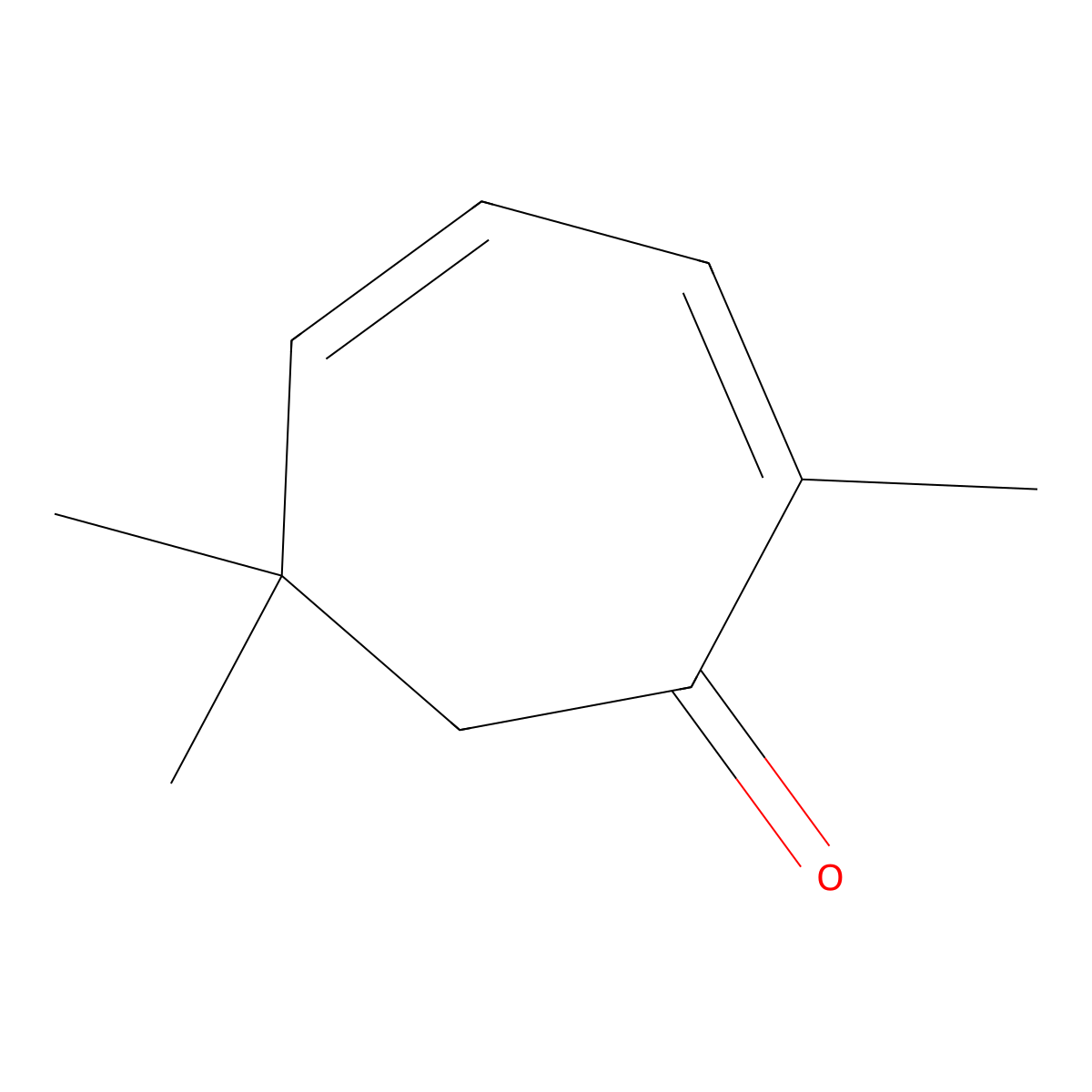 Eucarvone molecular structure, CAS 503-93-5
