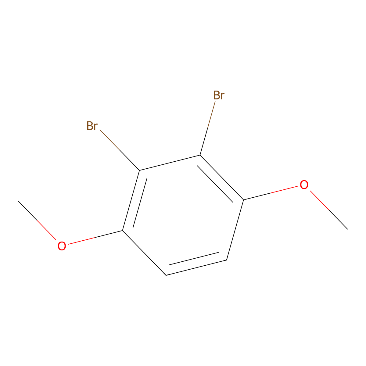 2,3-Dibromo-1,4-dimethoxybenzene molecular structure, CAS 5030-61-5