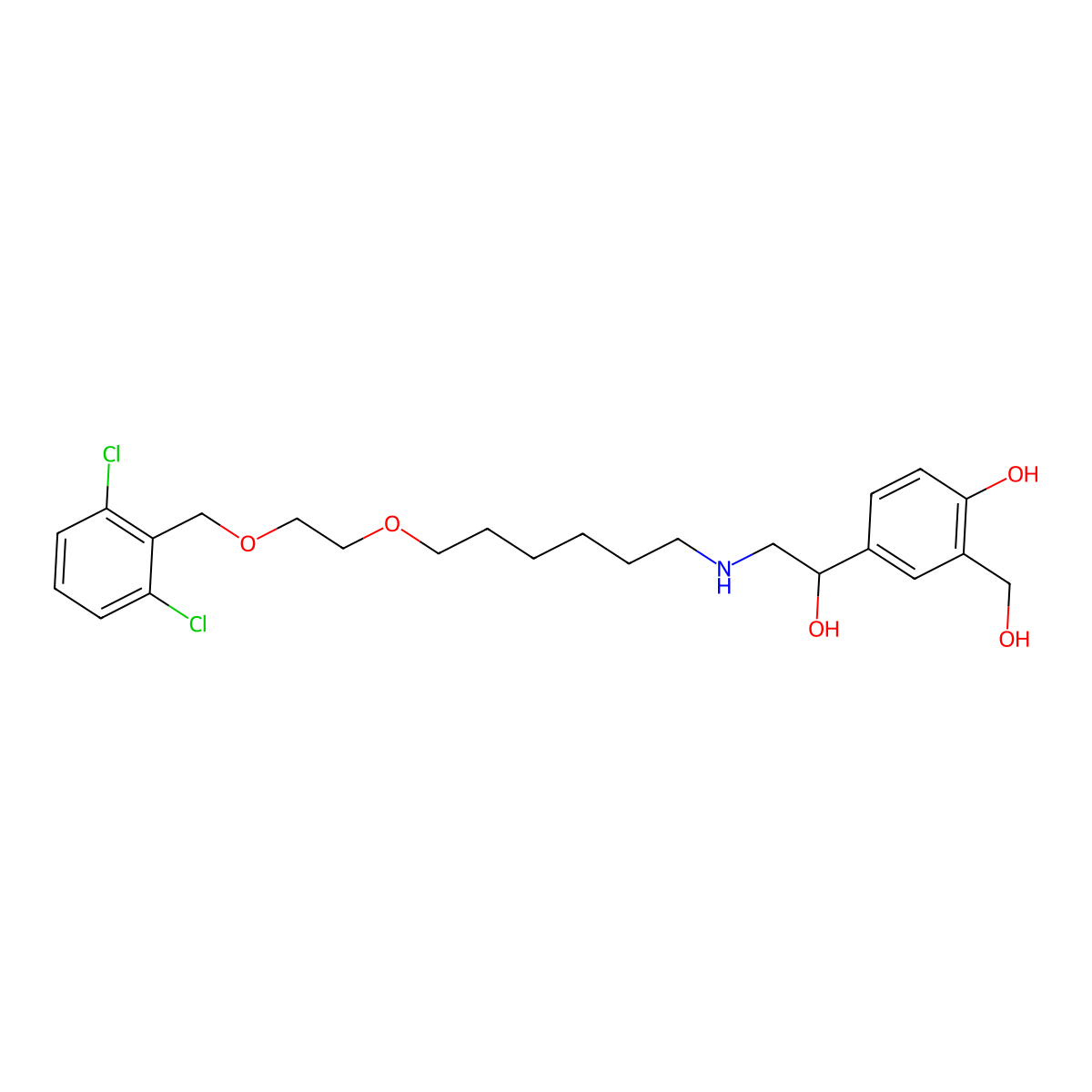 Vilanterol molecular structure, CAS 503068-34-6