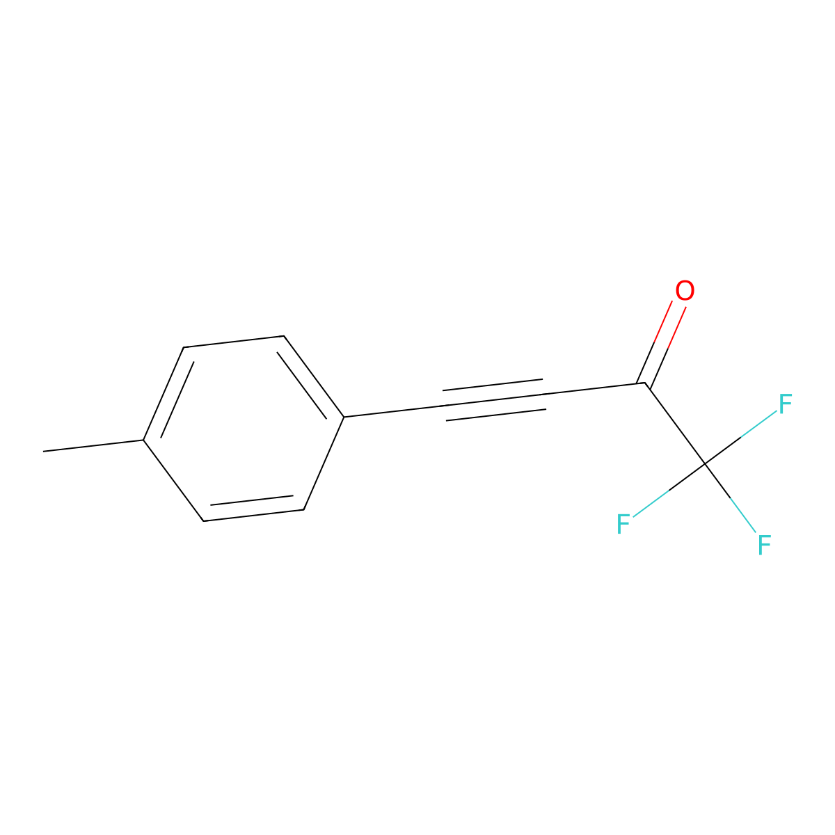 1,1,1-Trifluoro-4-(4-methylphenyl)-3-butyn-2-one molecular structure, CAS 503084-84-2