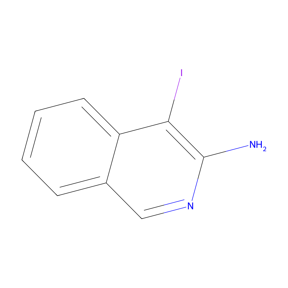 4-Iodoisoquinolin-3-amine molecular structure, CAS 503089-88-1