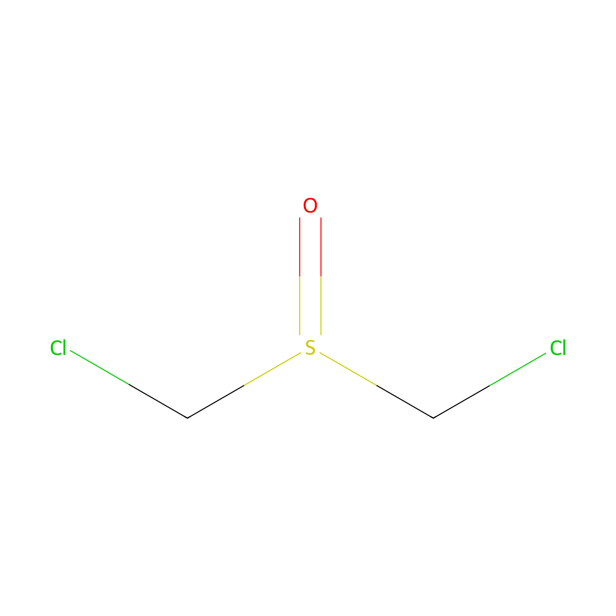 Chloro(chloromethanesulfinyl)methane molecular structure, CAS 5031-59-4